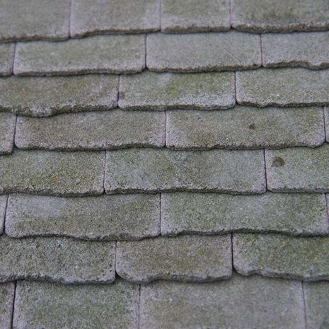 Echt stenen dakplaten, verweerd grijs