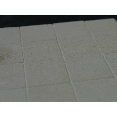 Plavuizen van echt marmer, 25*25*2 mm kleur: appelstone