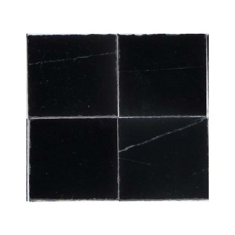 Echt marmeren tegels, 25*25*2 mm, kleur zwart/marmer