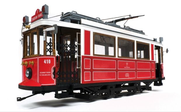 OC53010; Tram Istanbul voor spoor G; spoor G; modelbouw tram OcCre; Occre modelbouw; modelbouw; nederlandse bouwbeschrijving; m