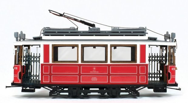 OC53010; Tram Istanbul voor spoor G; spoor G; modelbouw tram OcCre; Occre modelbouw; modelbouw; nederlandse bouwbeschrijving; m