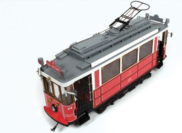 OC53010; Tram Istanbul voor spoor G; spoor G; modelbouw tram OcCre; Occre modelbouw; modelbouw; nederlandse bouwbeschrijving; m