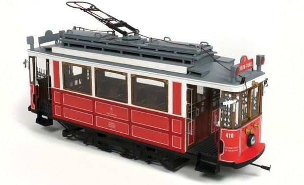 OC53010; Tram Istanbul voor spoor G; spoor G; modelbouw tram OcCre; Occre modelbouw; modelbouw; nederlandse bouwbeschrijving; m