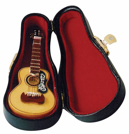 Spaanse gitaar, incl. zwarte koffer