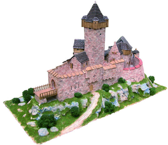 Aedes Ars; 1001; miniatuur kastelen; modelbouw kastelen;  miniatuur burchten; modelbouw burchten; echte steentjes; keramische s