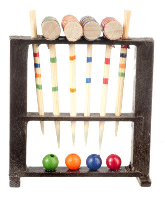 Houten cricket set