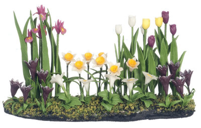 Landschapje met tulpen