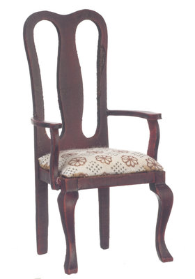 Mahoniehouten armstoel