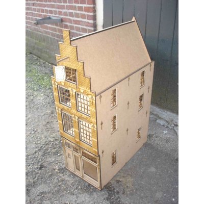 Trapgevel Hendrikkade 5 Amsterdam, schaal 1:24
