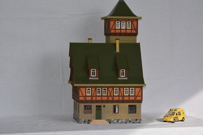 Hoofdgebouw van de brandweerkazerne, schaal 1:32