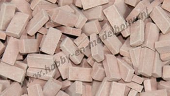 Terracotta middel steen 1:24. Afm.: 10 x 4,8 x 3 mm