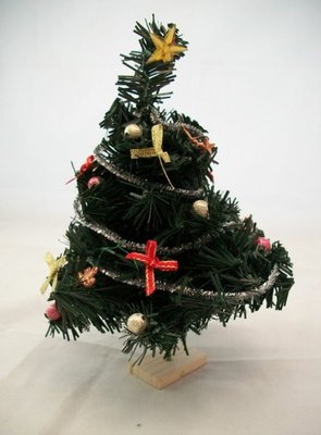 Versierde kerstboom 220 mm