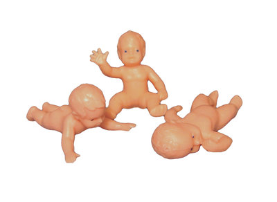 Plastic babypoppetjes