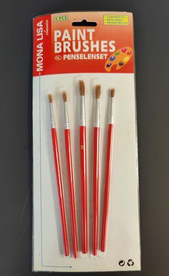 Mona Lisa hobbykwasten, maat 4, 6, 8, 10, en 12