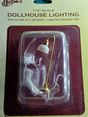 Grote matglazen tulpenvormige vloerlamp