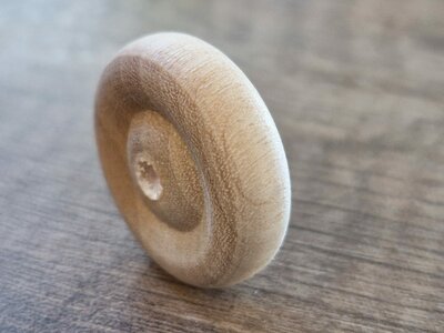 Houten wieltjes rond 25 mm