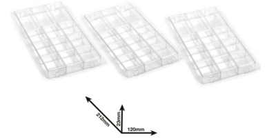 Plastic opbergbakken