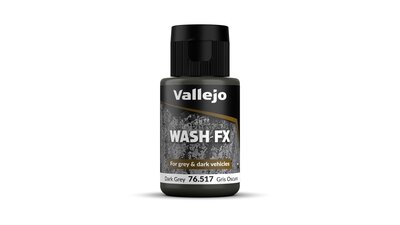 Vallejo Model Wash Dark Grey – donkergrijze weathering wash