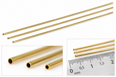 Messing microbuis 30,5 cm – metrisch – 3 stuks