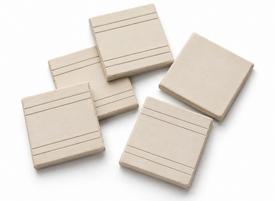Witte miniatuurplavuizen 30 x 30 x 4 mm