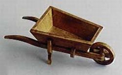 Gelakte houten kruiwagen