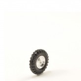 Schaalmodel chrome wielen met rubber band