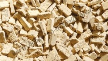 Middelbeige leemsteen 1:72. Afm.: 5,3 x 2,6 x 1,3 mm