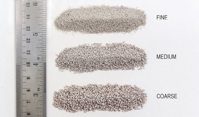 Railballast, kleur lichtgrijs