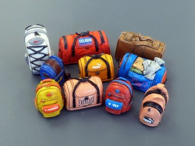 Set van moderne tassen