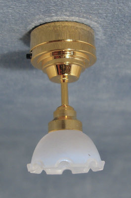 Plafondlamp met geschulpt randje (LED)