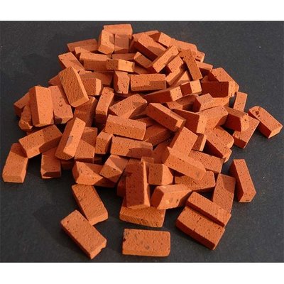 Kleine hele stenen (Briquettes), Basic Red schaal 1:19