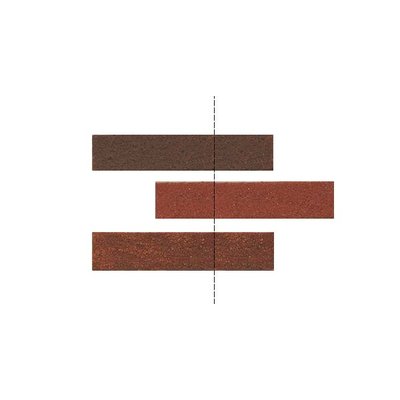 Corner-Slips hoeken rood/donkerrood, 26.5 X 5.3 X 0.5 mm