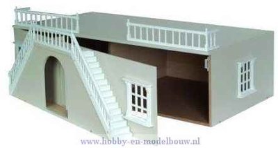 Basement boog voorzijde voor poppenhuizen (> afm. 81*50 cm)