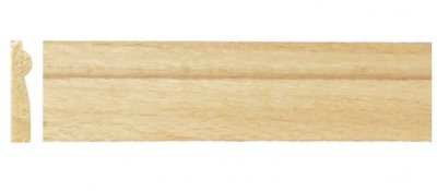 Blankhouten sierlatje, afm 457*13*3 mm