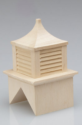Koepel houten schoorsteen