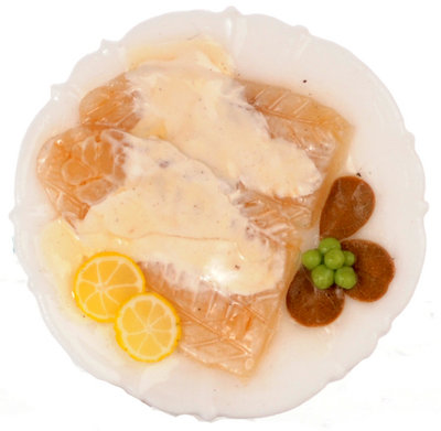 Bord tongfilet met witte saus