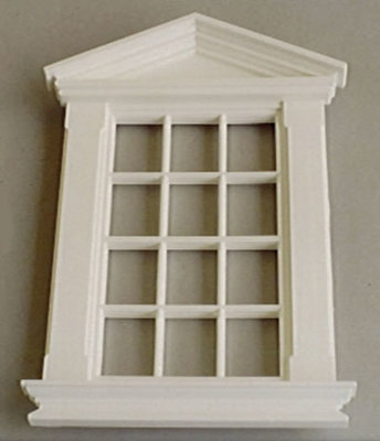 Kunststof raam met 12 ruiten, 127*77 mm