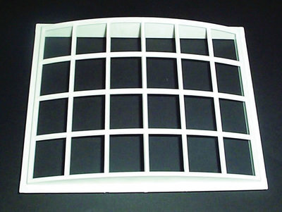Kunststof raam met 24 ruiten, 128*159 mm