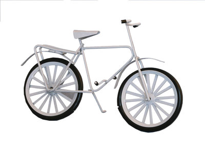 Witte fiets