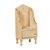 hobby en modelbouw; Po-stoel van onbehandeld hout, poppenhuis; schaal 1 op 12; schaal 1:12; poppenhuismeubels; poppenhuisminiat